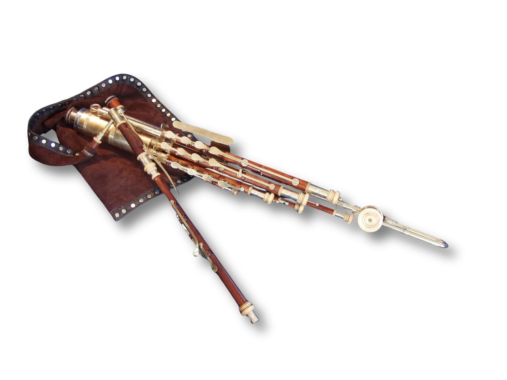 Completed uilleann pipes by BC Childress